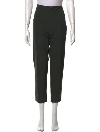 Pre-owned Escada Straight Leg Pants In Black