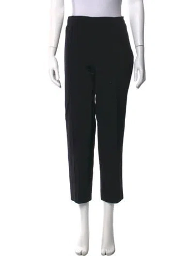 Pre-owned Escada Straight Leg Pants In Black