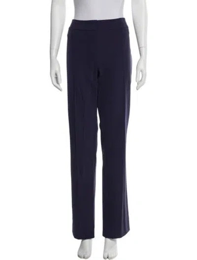 Pre-owned Escada Straight Leg Pants In Blue