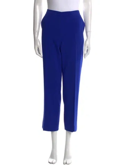 Pre-owned Escada Straight Leg Pants In Blue