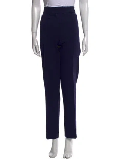 Pre-owned Escada Straight Leg Pants In Blue