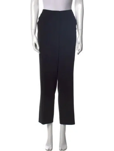 Pre-owned Escada Straight Leg Pants In Blue