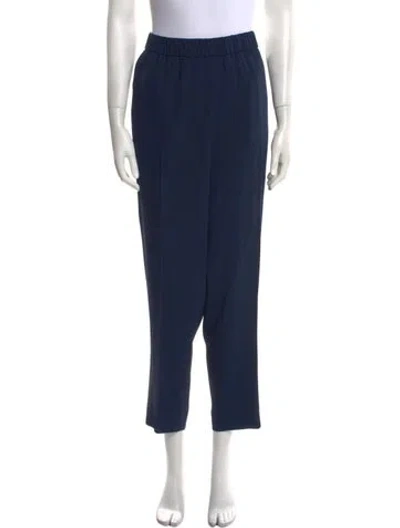 Pre-owned Escada Straight Leg Pants In Blue