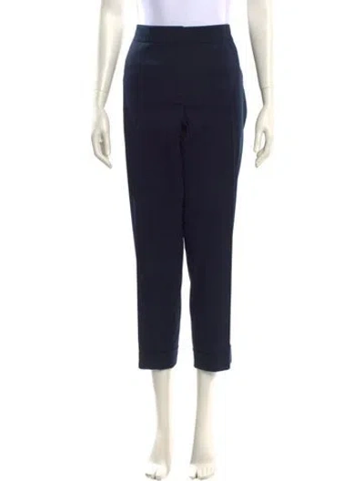 Pre-owned Escada Straight Leg Pants In Blue