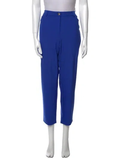 Pre-owned Escada Straight Leg Pants In Blue