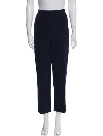 Pre-owned Escada Straight Leg Pants In Blue
