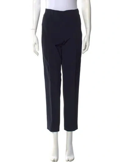 Pre-owned Escada Straight Leg Pants In Blue