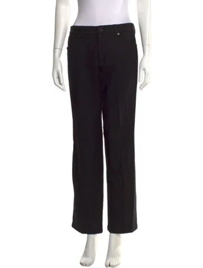 Pre-owned Escada Straight Leg Pants In Blue