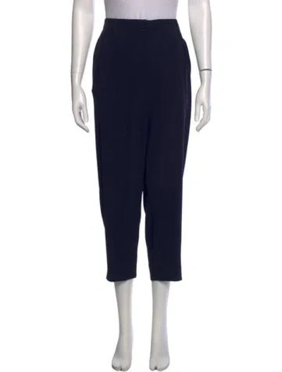 Pre-owned Escada Straight Leg Pants In Blue