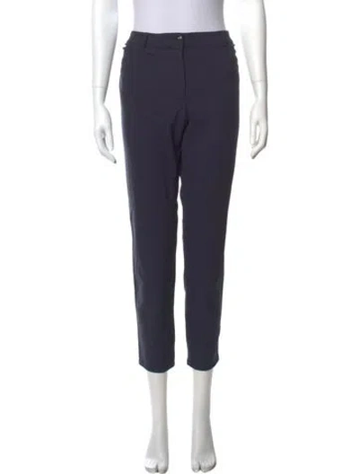 Pre-owned Escada Straight Leg Pants In Blue