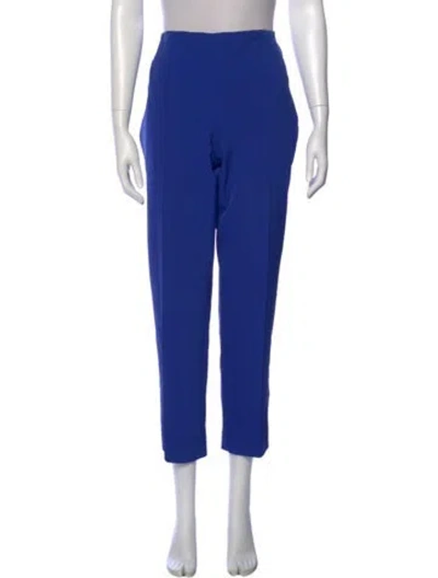 Pre-owned Escada Straight Leg Pants In Blue