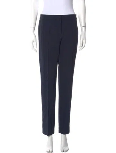 Pre-owned Escada Straight Leg Pants In Blue