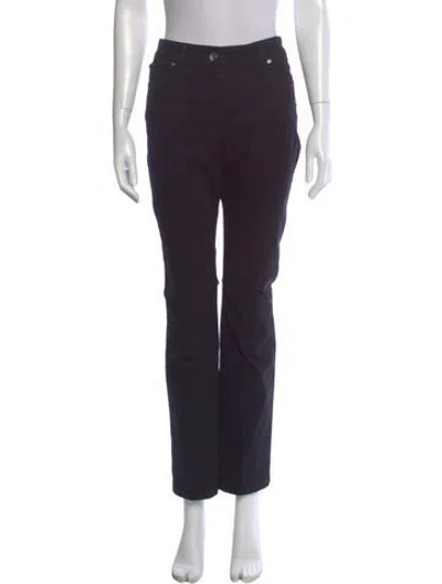 Pre-owned Escada Straight Leg Pants In Blue