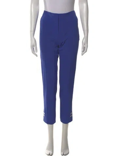 Pre-owned Escada Straight Leg Pants In Blue