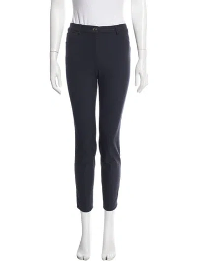 Pre-owned Escada Straight Leg Pants In Blue