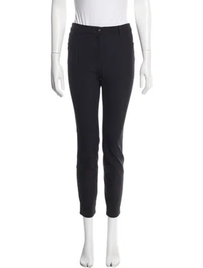 Pre-owned Escada Straight Leg Pants In Blue
