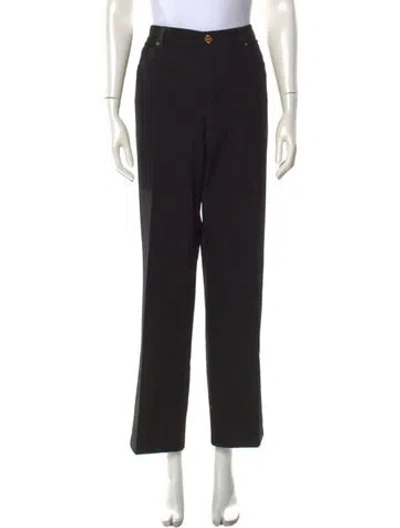 Pre-owned Escada Straight Leg Pants In Blue