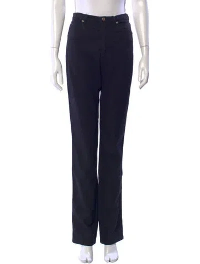 Pre-owned Escada Straight Leg Pants In Blue
