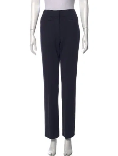 Pre-owned Escada Straight Leg Pants In Blue