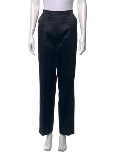 Pre-owned Escada Straight Leg Pants In Blue