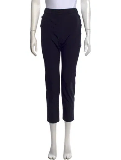 Pre-owned Escada Straight Leg Pants In Blue