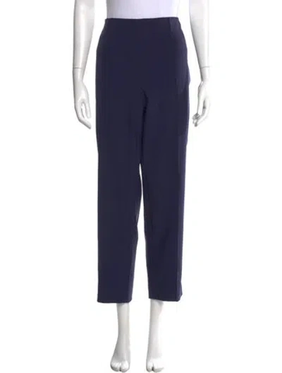 Pre-owned Escada Straight Leg Pants In Blue