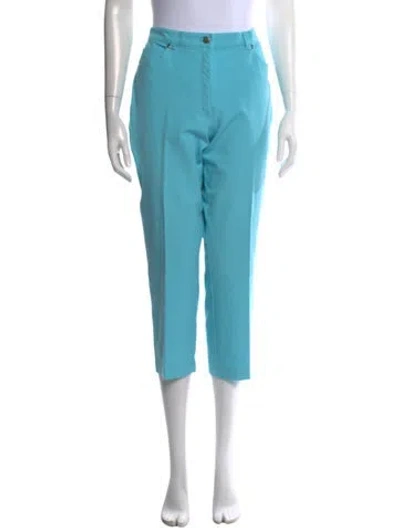 Pre-owned Escada Straight Leg Pants In Blue