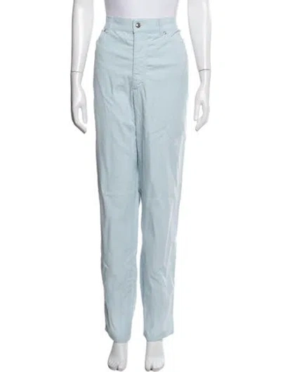 Pre-owned Escada Straight Leg Pants In Blue