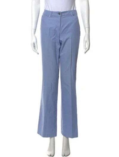 Pre-owned Escada Straight Leg Pants In Blue