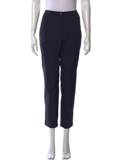 Pre-owned Escada Straight Leg Pants In Blue
