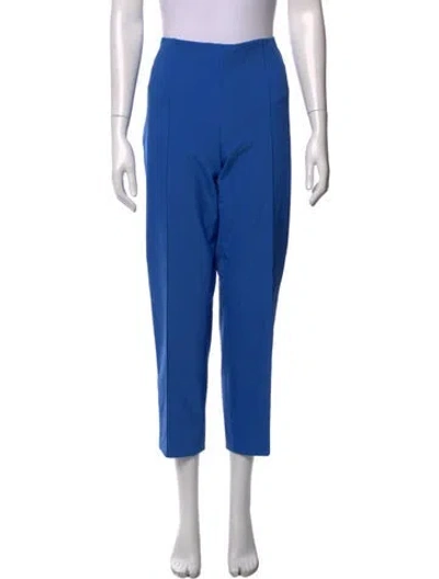 Pre-owned Escada Straight Leg Pants In Blue