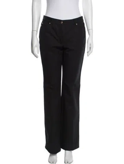 Pre-owned Escada Straight Leg Pants In Blue
