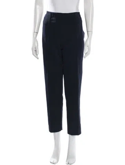 Pre-owned Escada Straight Leg Pants In Blue