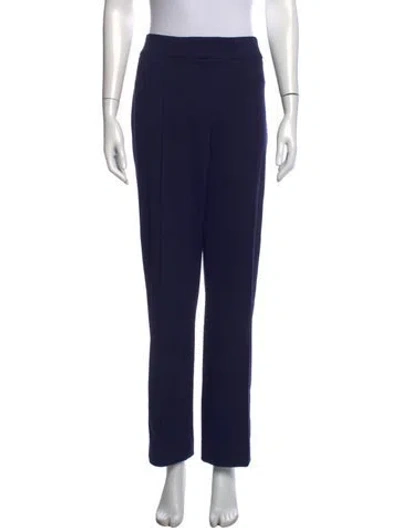 Pre-owned Escada Straight Leg Pants In Blue