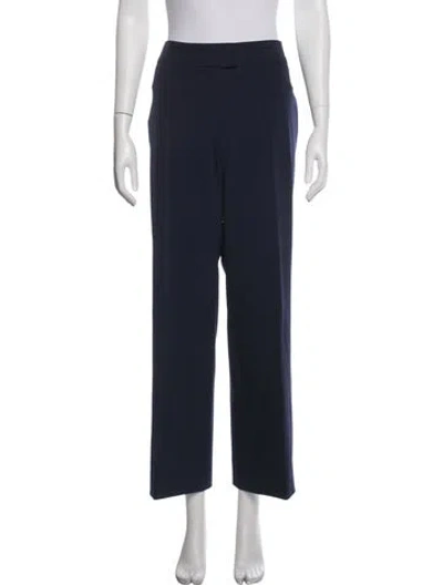 Pre-owned Escada Straight Leg Pants In Blue