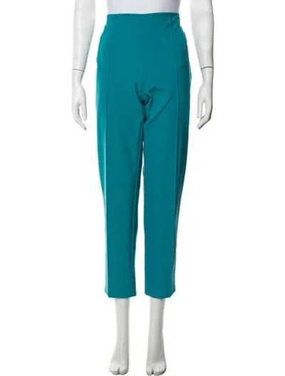 Pre-owned Escada Straight Leg Pants In Blue