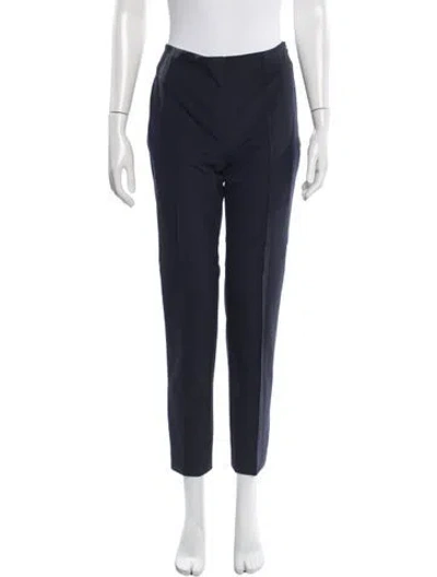 Pre-owned Escada Straight Leg Pants In Blue