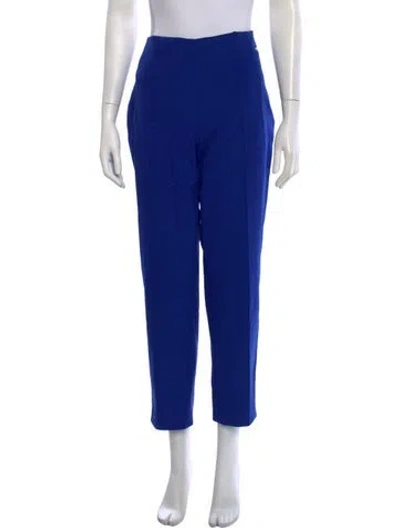 Pre-owned Escada Straight Leg Pants In Blue