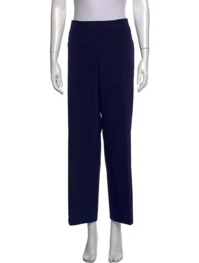 Pre-owned Escada Straight Leg Pants In Blue/metallic
