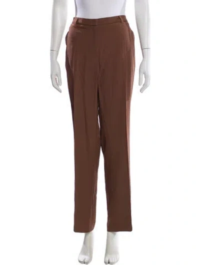 Pre-owned Escada Straight Leg Pants In Brown