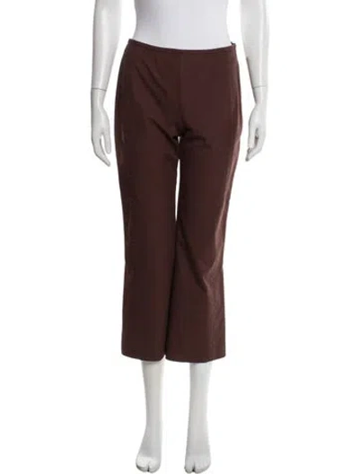 Pre-owned Escada Straight Leg Pants In Brown