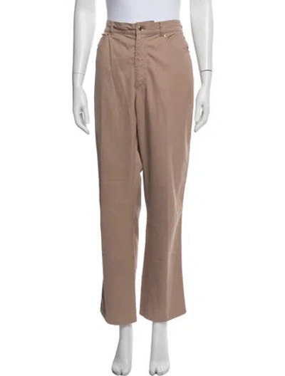 Pre-owned Escada Straight Leg Pants In Brown