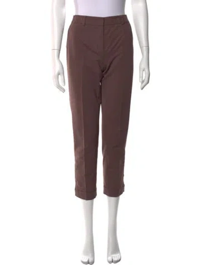 Pre-owned Escada Straight Leg Pants In Brown