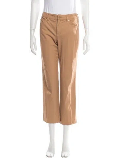 Pre-owned Escada Straight Leg Pants In Brown/neutrals