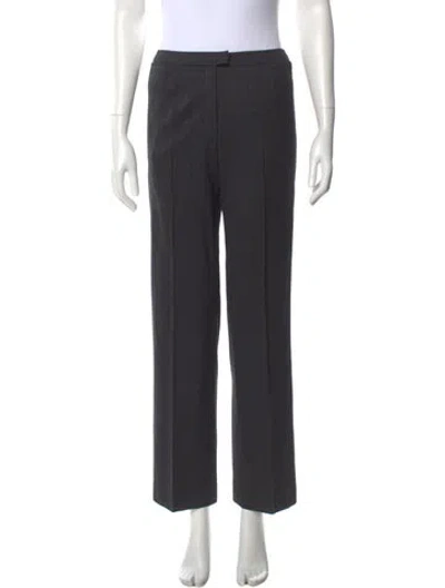 Pre-owned Escada Straight Leg Pants In Gray