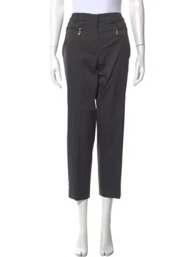 Pre-owned Escada Straight Leg Pants In Gray