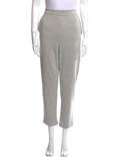 Pre-owned Escada Straight Leg Pants In Gray