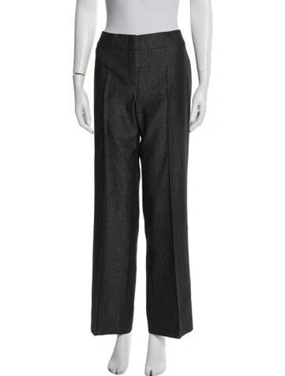 Pre-owned Escada Straight Leg Pants In Gray