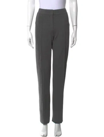 Pre-owned Escada Straight Leg Pants In Gray