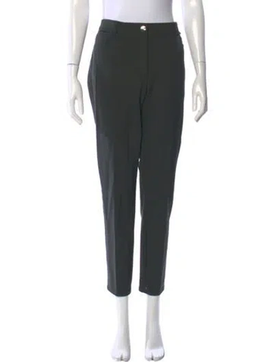 Pre-owned Escada Straight Leg Pants In Green